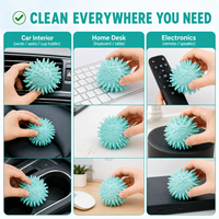 Boule de nettoyage en gel réutilisable, forte adhérence, pour enlever la poussière, pour voiture, maison, clavier, poils d'animaux, outil de nettoyage flexible, boule de gel de nettoyage