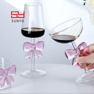 Copa de vino de cóctel con tallo de mariposa elegante con estilo personalizado para champán y Vinos Espumosos - Product Image 5