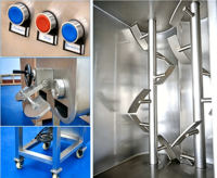 Nouvelle machine à mélanger la viande électrique EMIN, équipement de mélange industriel robuste, en acier inoxydable 304, simple/triple.