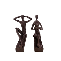 Serre-livres en fonte au design créatif, figurines décoratives pour la maison et le bureau
