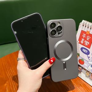 เคสชาร์จโทรศัพท์แบบแม่เหล็กไร้สายสำหรับ iPhone 16 15 PRO MAX 14 13 12 11ฝ้าเลนส์กระจกกันกระแทก - Product Image 5