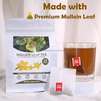 Teh Daun Mullein Kering 3g, Grade Makanan, Antioksidan, Rendah Karbohidrat, Bebas Kafein, Herbal, OEM