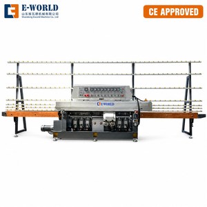 Machine de polissage de chants droits pour verre, réglage de l'épaisseur pour différentes opérations, vente chaude, directement de l'usine - Product Image 1