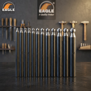 Eagle Exporter's Dapping Punches-<b>12</b>-Piece Set Rotary Tools Accessories for Jewelry Setting Earring Making (0.425Kg) <b>70</b> Countries - Product Image 3