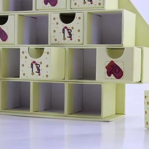 Customized cardboard 25 drawer gift packaging box, Christmas tree shaped Christmas <b>calendar</b> box, customizable - Product Image 5