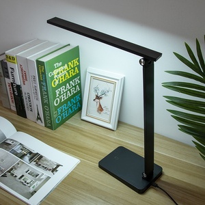 Lampada da Scrivania <span class=keywords><strong>LED</strong></span> Pieghevole a Tre Pulsanti con Dimmer Touch, Ricarica Wireless, Alimentazione USB, Certificata RoHS, Luce da Lettura per Studenti - Product Image 2
