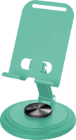 Macaron Vert 360 °   Support de téléphone de bureau rotatif, support de bureau pliable réglable en hauteur pour smartphone, tablette, maison, bureau
