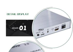เครื่องเล่นวิดีโอระบบเสียง3D 1080P แบบ Full HD เครื่องเล่นสื่อแบบ HDMI 10ทาง V2.0 - Product Image 2