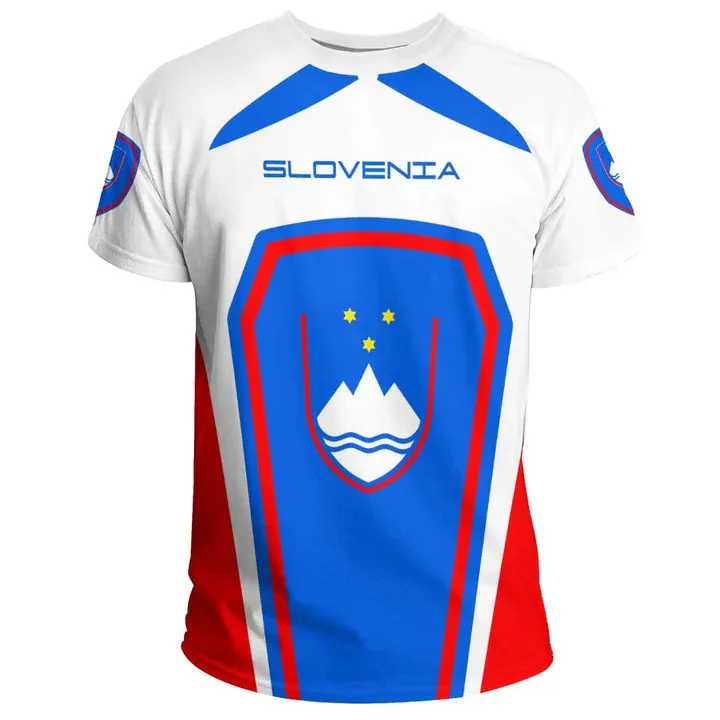 Ropa con estampado 3D de Eslovenia, camisetas de Fórmula Uno para hombre, envío directo, camisas eslovenas de talla grande para hombre, ropa de calle de manga corta