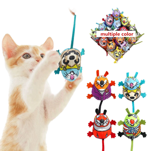Venta caliente respetuoso con el medio ambiente <span class=keywords><strong>Catnip</strong></span> y Bell Colorful Interactive Plush Mouse CAT Toy Supplies - Product Image 1