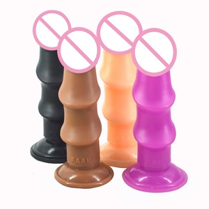 FAAK - Pene Artificial de 19 cm, Textura Profunda de Plástico, Acanalado, Mayor Estimulación, Juguete Sexual, Pene de Bambú para Mujer - Product Image 2