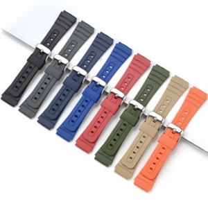 Correa de Reloj de Goma de 18 mm, Transpirable, Compatible con C Asio A168/A158/159/F84/F91W, Deportiva, Resistente al Agua, TPU, Universal para Hombre, Repuesto - Product Image 1