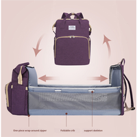 Mochila de Maternidad Multifuncional Grande, Cuna para Bebé, Estilo Vintage, Bolsa de Pañales, USB, Térmica, Moderna, Mochila de Viaje