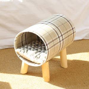 Cat Hammocks for Indoor Cats Durable Wooden <b>Frame</b> Hanging <b>Beds</b> for Kitten and Puppy Detachable Portable Pet House Chairs - Product Image 5