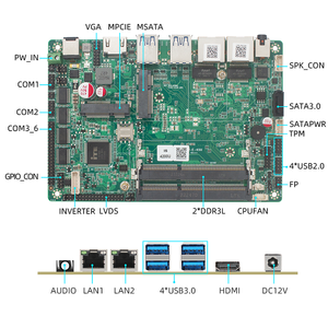 Computadora de Placa Única Linkleaps de 3.5 Pulgadas, SBC Intel de 4.ª y 5.ª Generación Core <span class=keywords><strong>I7</strong></span> I5 I3 con 2 Intel GbE LAN, 6 COM, 2 DDR3 de hasta 16 GB, 4 USB 3.2 - Product Image 6