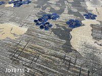 Tapis en laine Axminster fabriqué à la machine, revêtement de sol de luxe pour hôtel, antidérapant, à poils longs, réversible, design moderne personnalisé pour hôtels 5 étoiles