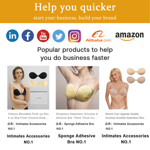 Invisible Adhesive Push-Up <strong>Bra</strong> Sticky <strong>Strapless</strong> <strong>Bra</strong> or with <strong>Clear</strong> Halter Neck Strap for Backless Dresses Tops - Product Image 4