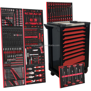 Chariot à outils à 10 tiroirs, chariot à outils robuste en acier industriel avec 359 outils de qualité supérieure pour garage et atelier - Product Image 1