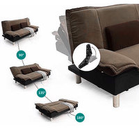 Charnière pliante réglable de 90 à 180 degrés pour canapé-lit, mécanisme de dossier relevable robuste pour canapés convertibles de salon