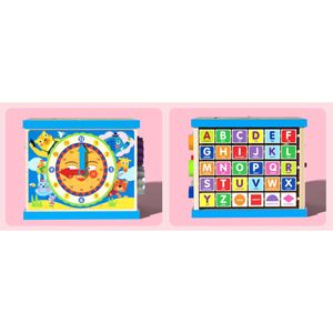 Cubo de Actividades de Madera Montessori 6 en 1, Juguetes Educativos para Niños Pequeños de 1 a 3 Años, Juego para Niños y Niñas - Product Image 6