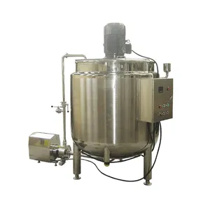 Tanque de mistura de detergente líquido em aço inoxidável 500l com homogeneizador