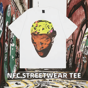 เสื้อยืดคุณภาพสูง 100% ผ้าฝ้าย ลายตัวอักษร ทรงโอเวอร์ไซส์ สตรีทแวร์ ฮิปฮอป แฟชั่น เสื้อผู้ชาย/ผู้หญิง - Product Image 2