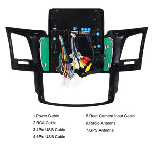 Podofo 9.7 ''android xe Stereo cho Toyota Fortuner/vlgo/HILUX 2007 2014 không dây Carplay Android Auto GPS Wifi Hifi autoradio - Product Image 5