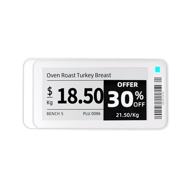 High Quality for RFID ESL Supermarket Digital Price Tags Electronic Shelf Label Five Years Battery Life Black/White/Red