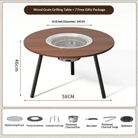 Réchaud de camping multifonctionnel réglable pour pique-nique en plein air, table à thé, barbecue, cuisinière