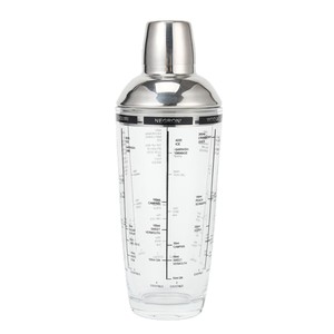 Coctelera de cristal reutilizable con tapa de acero inoxidable, 400ml, venta al por mayor - Product Image 1