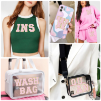 Lettres autocollantes personnalisées à double couche de 5.5cm pour vêtements, autocollants brodés en tissu blanc-doubles étiquettes de vêtements