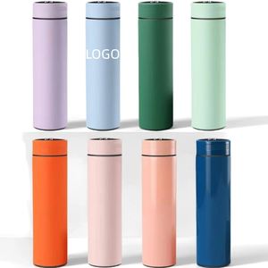 Reusable Stainless Steel Smart LED Temperature Digital Insulation Tumbler Sublimation Flasks Water Bottle Vacuum Target Audience - Product Image 1