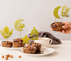 DAMAI New Eid al-Adha <b>decorative</b> props & gifts moon star sheep <b>cake</b> toppers party <b>supplies</b> Stars and moon <b>cake</b> <b>decoration</b> - Product Image 3