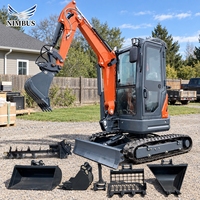Mini-excavatrice NIMBUS 2,5T à prix concessionnaire, moteur Yanmar, certifiée EPA CE, recherche de distributeurs, protection garantie