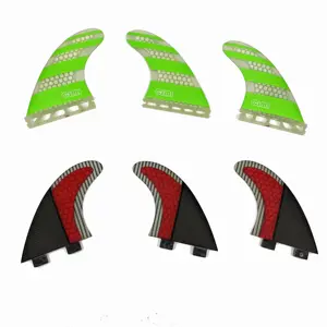 Fins For Surfing Eco Friendly Light Weight Honeycomb Fiberglass Small Medium And Large Size Surf Fins Dual Tab And Single Tab Surfboard Fin