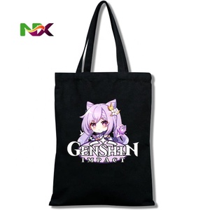 Sac à bandoulière en toile imprimé dessin animé <span class=keywords><strong>Genshin</strong></span> <span class=keywords><strong>Impact</strong></span> pour étudiant - Commerce mondial - Product Image 4