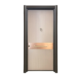 Portes doubles extérieures en teck massif et <span class=keywords><strong>acier</strong></span>, portes <span class=keywords><strong>de</strong></span> sécurité modernes turques, fonction anti-balles, <span class=keywords><strong>seuil</strong></span> <span class=keywords><strong>de</strong></span> <span class=keywords><strong>porte</strong></span> en <span class=keywords><strong>acier</strong></span> inoxydable pour hôtel - Product Image 1