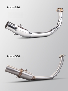 Escape de Acero Inoxidable con Sección Delantera y Trasera Modificadas, Apto para Honda Forza300/350, Accesorio de Modificación de Tubos de Escape - Product Image 4