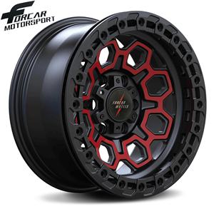 Jantes de camion en alliage <span class=keywords><strong>lourd</strong></span> de 17/18/20 pouces en aluminium forgé personnalisé T6061 Offroad Double couleurs - Product Image 1