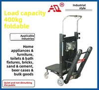 Chariot d'escalade pliable grande taille pour escaliers, véhicule tout-terrain à quatre roues entièrement automatique