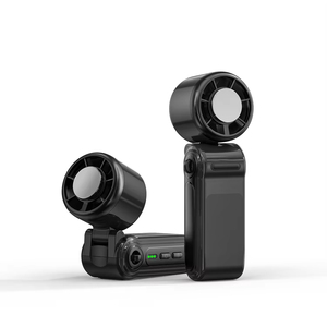 Ventilador Plegable de Alta Velocidad de 3000 mAh, Tipo C, Recargable, Función de Banco de Energía, Ventiladores Turbo Portátiles para Viajes al Aire Libre - Product Image 1
