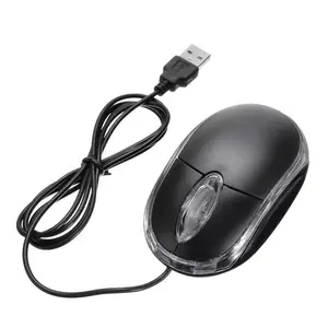 Wholesale low price computer notebook mini transparent small photoelectric usb wired mouse