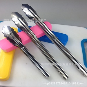 Pinces alimentaires en acier inoxydable de 9 pouces, multi-usages, pour la cuisson, la viande, le barbecue, durables, avec impression de logo - Product Image 5