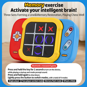 Zhorya 2 en 1 Tic-Tac-Toe <span class=keywords><strong>Ajedrez</strong></span> AI Juego de mesa Juguete Combate electrónico XO <span class=keywords><strong>Ajedrez</strong></span> Máquina de juego portátil Juguete para niños - Product Image 3
