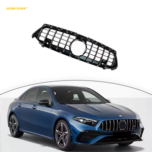 Grille centrale de voiture en PP de haute qualité pour Mercedes-Benz <span class=keywords><strong>Classe</strong></span> <span class=keywords><strong>A</strong></span> <span class=keywords><strong>W177</strong></span> Grille GT 2023y+ <span class=keywords><strong>AMG</strong></span> 35 Pare-chocs avant de voiture Grille de capot - Product Image 4