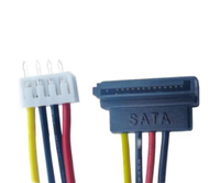 Asli Pabrik Kualitas Tinggi SATA 15P dengan Kait untuk 4Pin Kabel Daya untuk Komputer