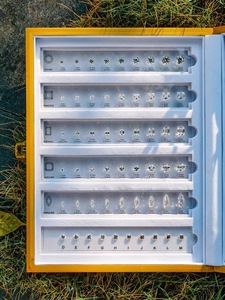 Anster 10 hình dạng 90 Kích thước biểu đồ tham khảo acrylics tấm thiết lập Ice cut <span class=keywords><strong>Cubic</strong></span> <span class=keywords><strong>Zirconia</strong></span> so sánh biểu đồ kim cương đại lý công cụ - Product Image 2