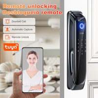 Kunci Pintar Biometrik 3D Face ID dengan Ukiran Presisi CNC, Pemantauan Panggilan Video, Interkom, Kunci Wifi Tuya, Harga Pabrik