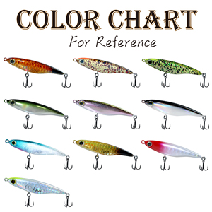 Leurre de pêche en forme de crayon coulant 45 mm 2,9 g et 55 mm 4,2 g, micro-leurre de pêche en forme de crayon, peinture qualifiée, corps minuscule, leurre de pêche en eau de marée - Product Image 4