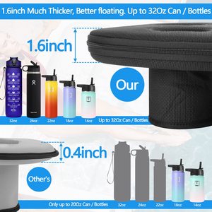 Soporte flotante de neopreno para bebidas, posavasos flotante de 4 tazas, soporte para bebidas de cerveza para piscina, vaso de copa Stanley, Flotador para bebidas Bobber - Product Image 3